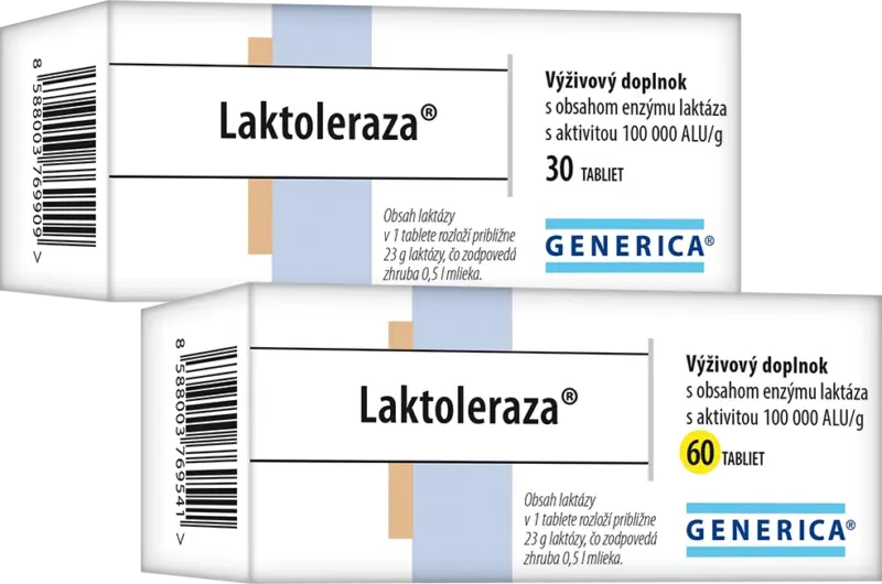 Laktoleraza, 30/60 tabliet