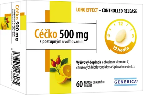 Céčko 500 mg s postupným uvoľňovaním, tbl. 60